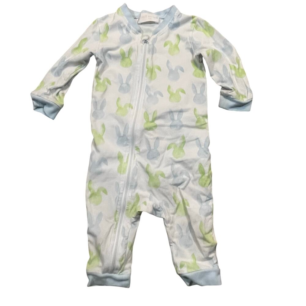 Ceci And Lou Boy 9M Baby Bunny Zip Sleeper Pajamas Pastel Easter Cute One Piece